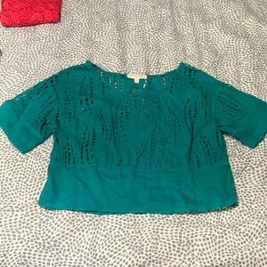 EUC Teal Tracy Reese Crop Top Set